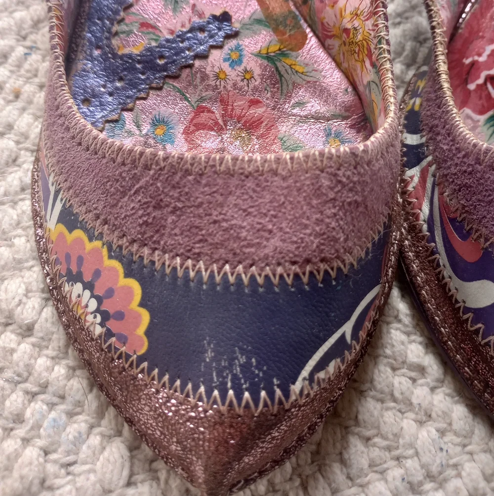 Irregular Choice Purple And Pink Mini Heel - Picture 2 of 8